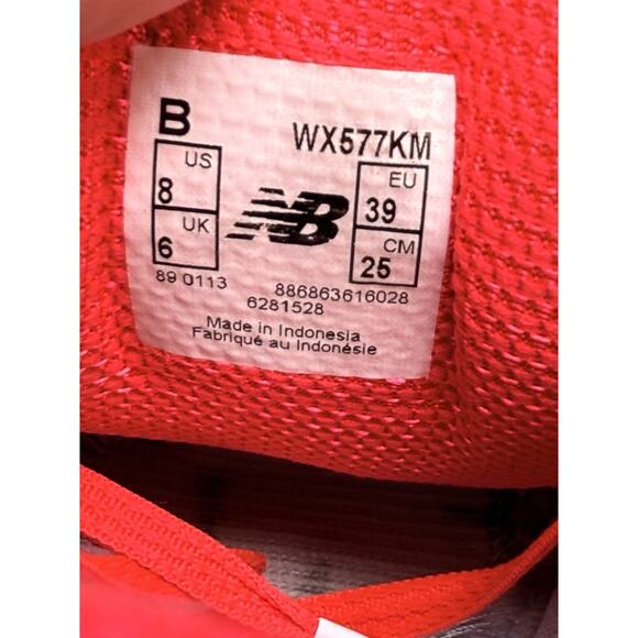 New Balance 577 Susan G Komen Breast Cancer Lace Sneakers Grey Pink Size 8 - Picture 9 of 10